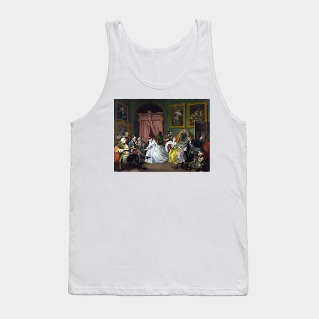 William Hogarth Marriage à-la-mode The Countess's Morning Levee Tank Top by pdpress